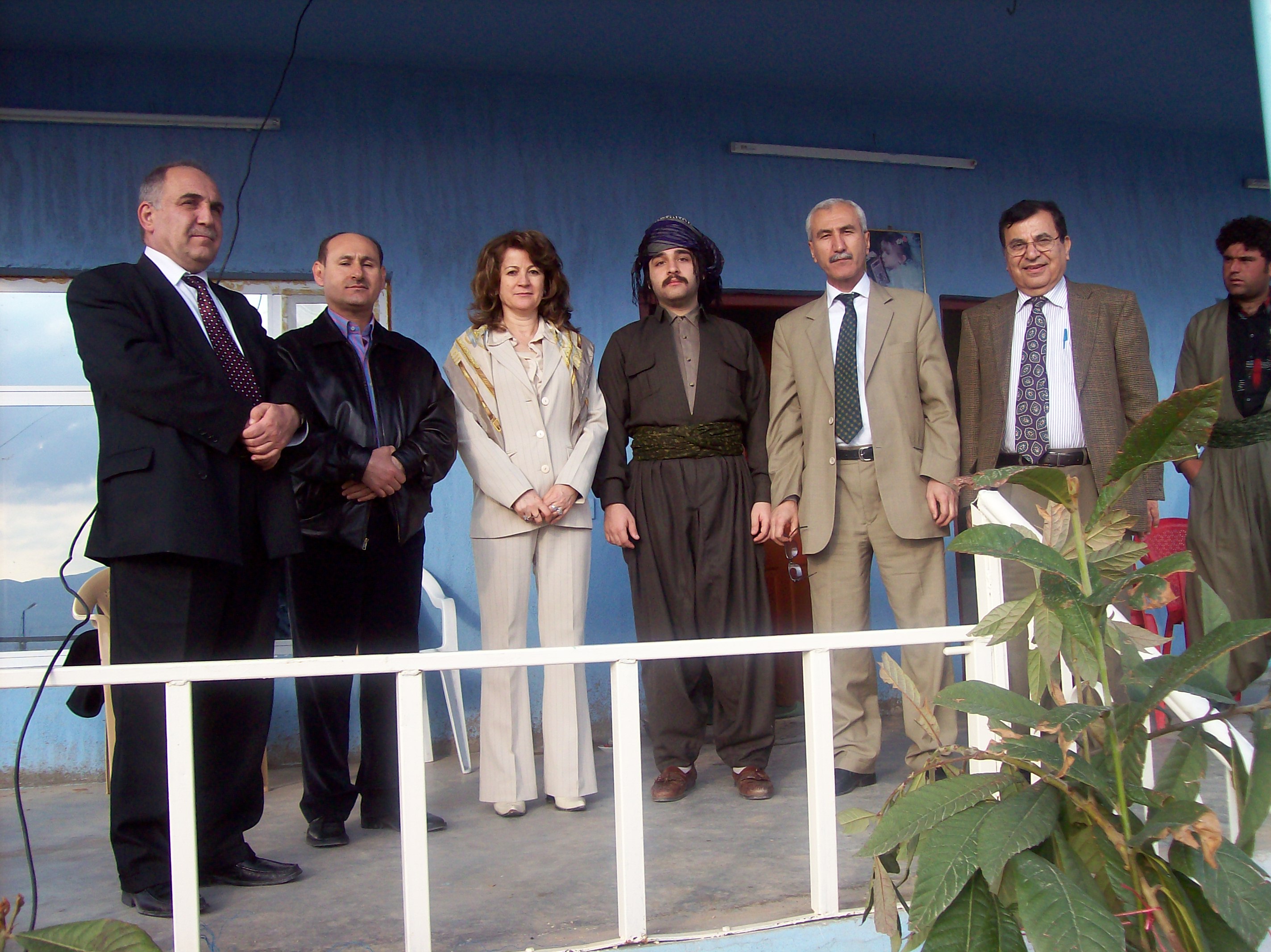 Group photo at Salahaddin University in Iraq